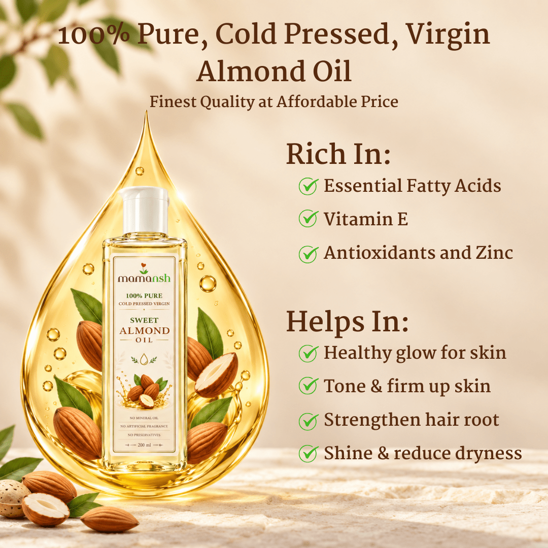 Mamansh Pure Almond Oil - mamansh
