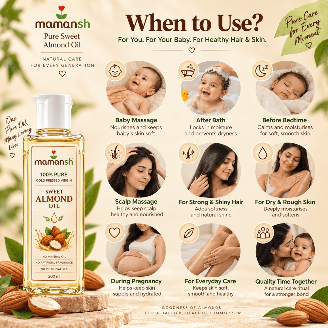 Mamansh Pure Almond Oil - mamansh