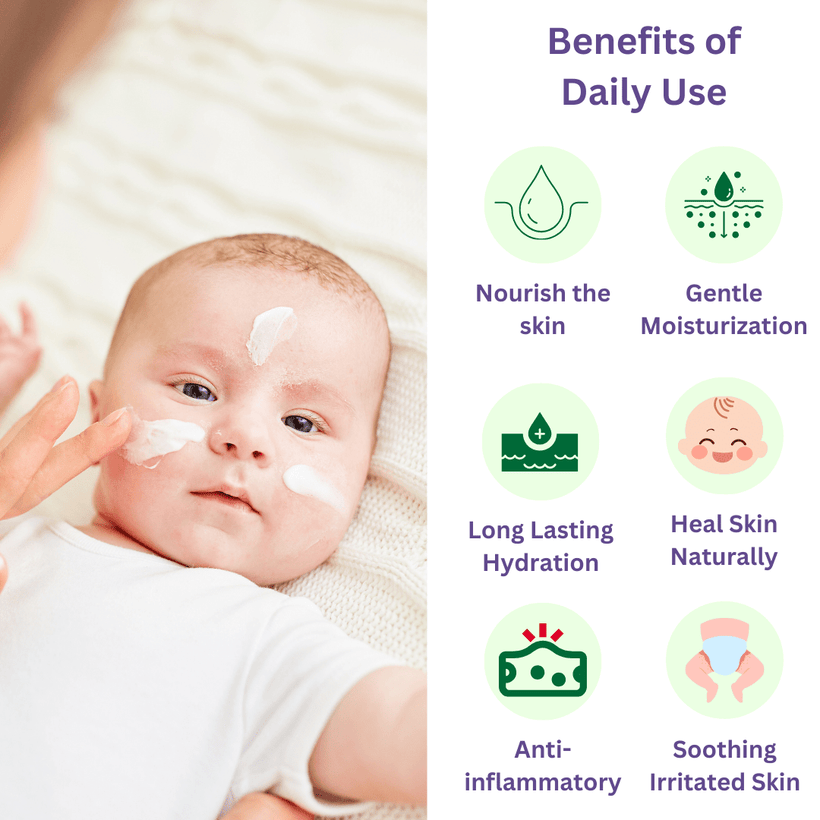 Benefits of daily use — Mamansh baby lotion